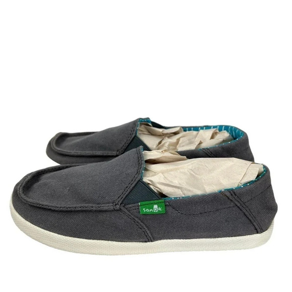 Sanuk Sideline Boys Slip On Sidewalk Surfers Boys Size 1 NEW - Picture 3 of 8